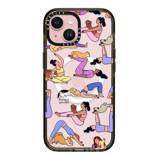 Lorraine Sorlet x CASETiFY iPhone 15 Case Dog,Animal Black Impact Case MagSafe Compatible YOGI DOGS Mother's Day Lorraine Sorlet x CASETiFY iPhone 15 Case Dog,Animal Black Impact Case MagSafe Compatible YOGI DOGS Mother's Day