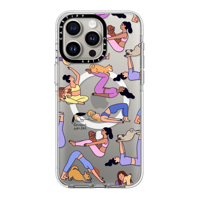 Lorraine Sorlet x CASETiFY iPhone 15 Pro Max ケース クリア クリア ケース MagSafe対応 YOGI DOGS