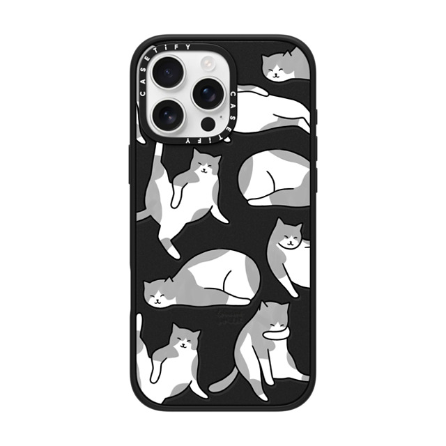Lorraine Sorlet x CASETiFY iPhone 16 Pro Max Case Cat,Animal マットブラック Impact Case MagSafe Compatible CAT'S LIFE Mother's Day Lorraine Sorlet x CASETiFY iPhone 16 Pro Max Case Cat,Animal マットブラック Impact Case MagSafe Compatible CAT'S LIFE Mother's Day