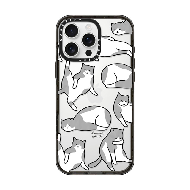 Lorraine Sorlet x CASETiFY iPhone 16 Pro Max Case Cat,Animal Black インパクトケース CAT'S LIFE Mother's Day Lorraine Sorlet x CASETiFY iPhone 16 Pro Max Case Cat,Animal Black インパクトケース CAT'S LIFE Mother's Day