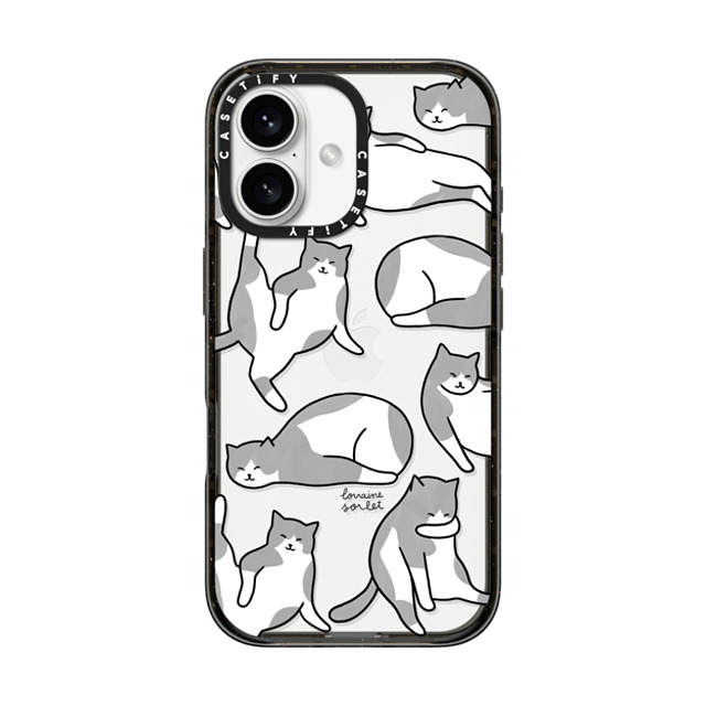 Lorraine Sorlet x CASETiFY iPhone 16 Case Cat,Animal Black インパクトケース CAT'S LIFE Mother's Day Lorraine Sorlet x CASETiFY iPhone 16 Case Cat,Animal Black インパクトケース CAT'S LIFE Mother's Day
