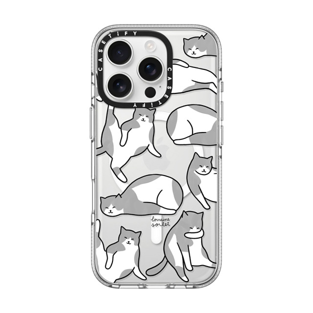 Lorraine Sorlet x CASETiFY iPhone 16 Pro Case Cat,Animal Clear Clear Case MagSafe Compatible CAT'S LIFE Mother's Day Lorraine Sorlet x CASETiFY iPhone 16 Pro Case Cat,Animal Clear Clear Case MagSafe Compatible CAT'S LIFE Mother's Day