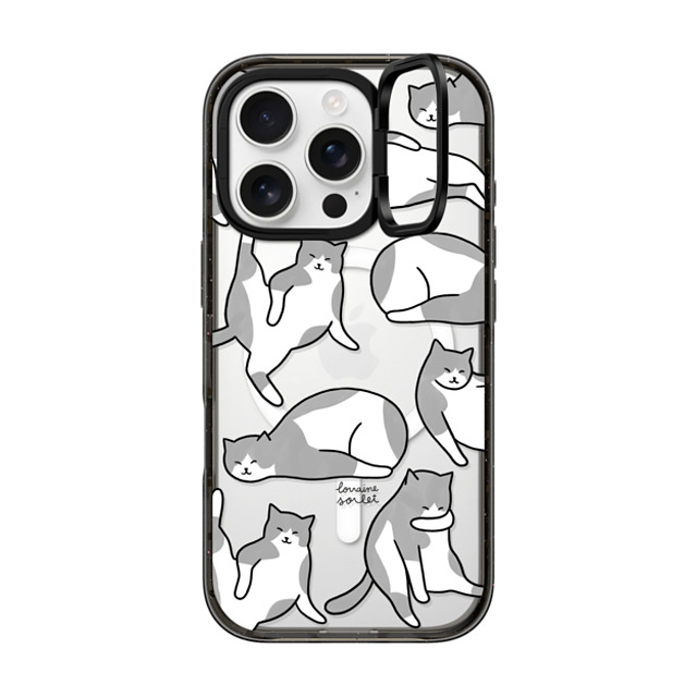 Lorraine Sorlet x CASETiFY iPhone 16 Pro Case Cat,Animal Black インパクトリングスタンドケース MagSafe対応 CAT'S LIFE Mother's Day Lorraine Sorlet x CASETiFY iPhone 16 Pro Case Cat,Animal Black インパクトリングスタンドケース MagSafe対応 CAT'S LIFE Mother's Day