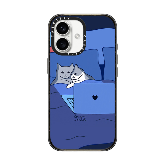 Lorraine Sorlet x CASETiFY iPhone 16 Case Cat,Animal Black Impact Case MagSafe Compatible CATFLIX Father's Day Lorraine Sorlet x CASETiFY iPhone 16 Case Cat,Animal Black Impact Case MagSafe Compatible CATFLIX Father's Day