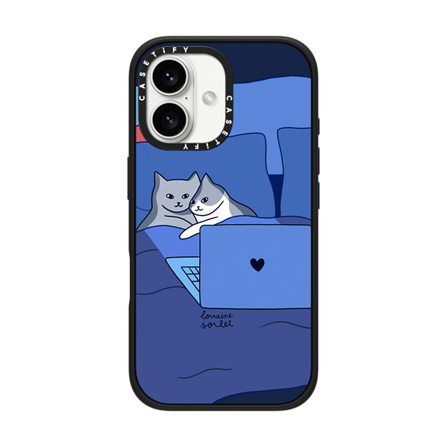 Lorraine Sorlet x CASETiFY iPhone 16 ケース Cat,Animal マットブラック インパクトケース MagSafe対応 CATFLIX Father's Day Lorraine Sorlet x CASETiFY iPhone 16 ケース Cat,Animal マットブラック インパクトケース MagSafe対応 CATFLIX Father's Day