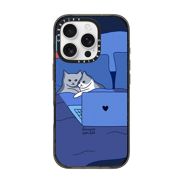 Lorraine Sorlet x CASETiFY iPhone 16 Pro Case Cat,Animal Black Impact Case MagSafe Compatible CATFLIX Father's Day Lorraine Sorlet x CASETiFY iPhone 16 Pro Case Cat,Animal Black Impact Case MagSafe Compatible CATFLIX Father's Day