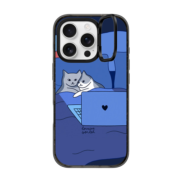 Lorraine Sorlet x CASETiFY iPhone 16 Pro Case Cat,Animal Black インパクトリングスタンドケース MagSafe対応 CATFLIX Father's Day Lorraine Sorlet x CASETiFY iPhone 16 Pro Case Cat,Animal Black インパクトリングスタンドケース MagSafe対応 CATFLIX Father's Day