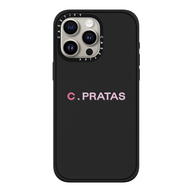 CASETiFY iPhone 15 Pro Max Case Matte Black Impact Case MagSafe Compatible Custom Case - C. PRATAS CASETiFY iPhone 15 Pro Max Case Matte Black Impact Case MagSafe Compatible Custom Case - C. PRATAS