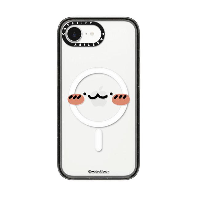 Wadada Bear x CASETiFY iPhone 16e Case Bear,Animal Black Impact Case MagSafe Compatible Wadadabear Happy Smile Phone Case Back to School Wadada Bear x CASETiFY iPhone 16e Case Bear,Animal Black Impact Case MagSafe Compatible Wadadabear Happy Smile Phone Case Back to School