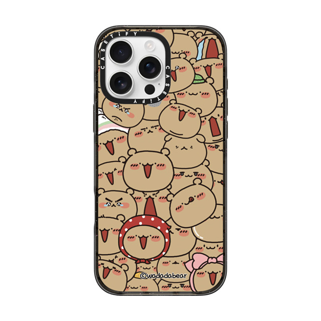 Wadada Bear x CASETiFY iPhone 16 Pro Max ケース Bear,Animal ブラック インパクトケース Wadadabear Wiggle Time Phone Case Back to School Wadada Bear x CASETiFY iPhone 16 Pro Max ケース Bear,Animal ブラック インパクトケース Wadadabear Wiggle Time Phone Case Back to School