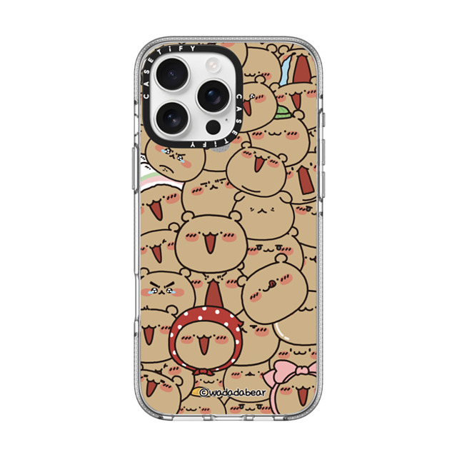 Wadada Bear x CASETiFY iPhone 16 Pro Max ケース Bear,Animal クリア クリア ケース MagSafe対応 Wadadabear Wiggle Time Phone Case Back to School Wadada Bear x CASETiFY iPhone 16 Pro Max ケース Bear,Animal クリア クリア ケース MagSafe対応 Wadadabear Wiggle Time Phone Case Back to School