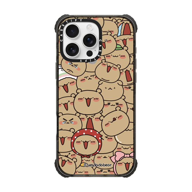 Wadada Bear x CASETiFY iPhone 16 Pro Max ケース Bear,Animal ブラック ウルトラ インパクトケース MagSafe 対応 Wadadabear Wiggle Time Phone Case Back to School Wadada Bear x CASETiFY iPhone 16 Pro Max ケース Bear,Animal ブラック ウルトラ インパクトケース MagSafe 対応 Wadadabear Wiggle Time Phone Case Back to School