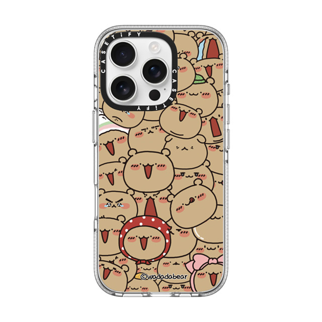 Wadada Bear x CASETiFY iPhone 16 Pro ケース Bear,Animal クリア クリア ケース MagSafe対応 Wadadabear Wiggle Time Phone Case Back to School Wadada Bear x CASETiFY iPhone 16 Pro ケース Bear,Animal クリア クリア ケース MagSafe対応 Wadadabear Wiggle Time Phone Case Back to School