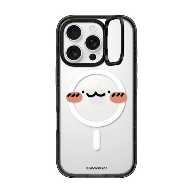 Wadada Bear x CASETiFY iPhone 16 Pro Case Bear,Animal Black インパクトリングスタンドケース MagSafe対応 Wadadabear Happy Smile Phone Case Back to School Wadada Bear x CASETiFY iPhone 16 Pro Case Bear,Animal Black インパクトリングスタンドケース MagSafe対応 Wadadabear Happy Smile Phone Case Back to School