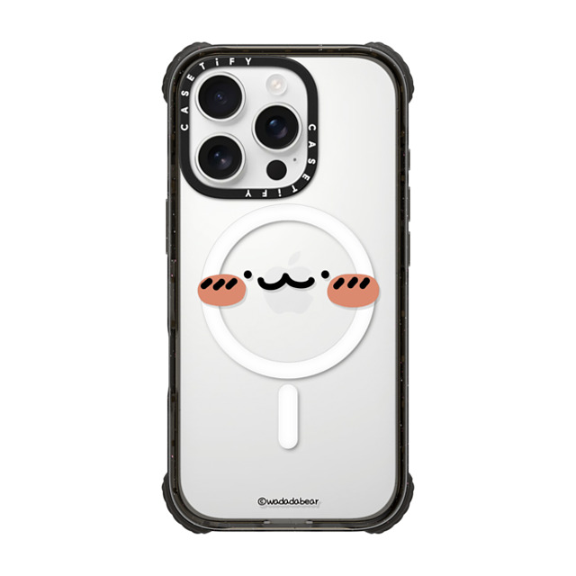 Wadada Bear x CASETiFY iPhone 16 Pro Case Bear,Animal Black ウルトラ インパクトケース MagSafe 対応 Wadadabear Happy Smile Phone Case Back to School Wadada Bear x CASETiFY iPhone 16 Pro Case Bear,Animal Black ウルトラ インパクトケース MagSafe 対応 Wadadabear Happy Smile Phone Case Back to School