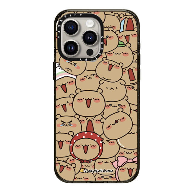 Wadada Bear x CASETiFY iPhone 15 Pro Max Case Bear,Animal Black Impact Case MagSafe Compatible Wadadabear Wiggle Time Phone Case Back to School Wadada Bear x CASETiFY iPhone 15 Pro Max Case Bear,Animal Black Impact Case MagSafe Compatible Wadadabear Wiggle Time Phone Case Back to School