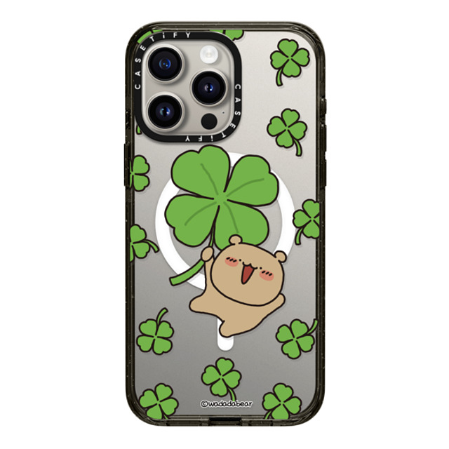 Wadada Bear x CASETiFY iPhone 15 Pro Max Case Bear,Animal Black Impact Case MagSafe Compatible Wadadabear Lucky Moment Phone Case Back to School Wadada Bear x CASETiFY iPhone 15 Pro Max Case Bear,Animal Black Impact Case MagSafe Compatible Wadadabear Lucky Moment Phone Case Back to School