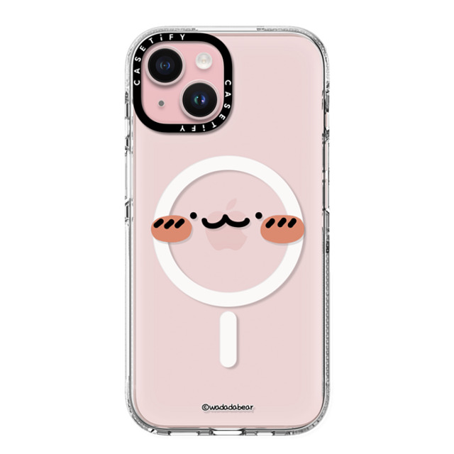 Wadada Bear x CASETiFY iPhone 15 Case Bear,Animal クリア クリア ケース MagSafe対応 Wadadabear Happy Smile Phone Case Back to School Wadada Bear x CASETiFY iPhone 15 Case Bear,Animal クリア クリア ケース MagSafe対応 Wadadabear Happy Smile Phone Case Back to School