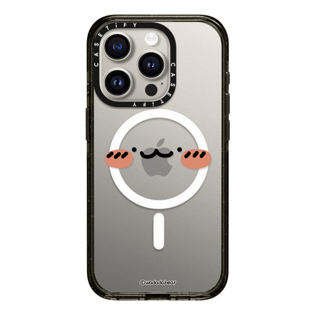 Wadada Bear x CASETiFY iPhone 15 Pro Case Bear,Animal Black Impact Case MagSafe Compatible Wadadabear Happy Smile Phone Case Back to School Wadada Bear x CASETiFY iPhone 15 Pro Case Bear,Animal Black Impact Case MagSafe Compatible Wadadabear Happy Smile Phone Case Back to School