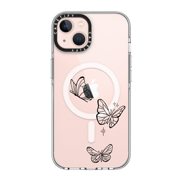 INKED by Dani x CASETiFY iPhone 13 ケース クリア クリア ケース MagSafe対応 Flying by INKED by Dani