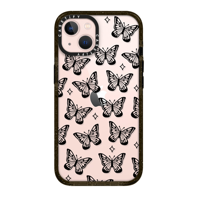 INKED by Dani x CASETiFY iPhone 13 ケース ブラック インパクトケース Butterfly Dreams by INKED by Dani