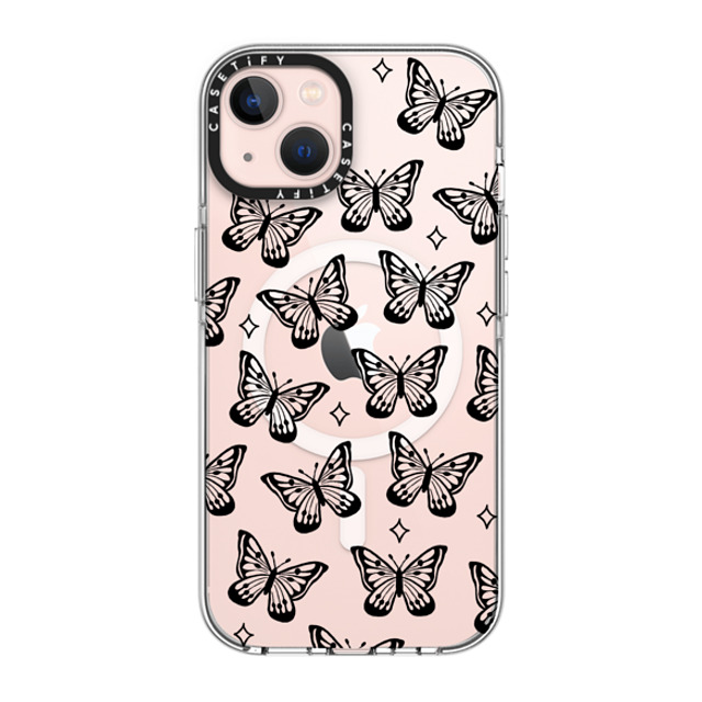 INKED by Dani x CASETiFY iPhone 13 ケース クリア クリア ケース MagSafe対応 Butterfly Dreams by INKED by Dani