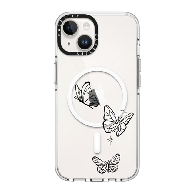 INKED by Dani x CASETiFY iPhone 14 ケース クリア クリア ケース MagSafe対応 Flying by INKED by Dani