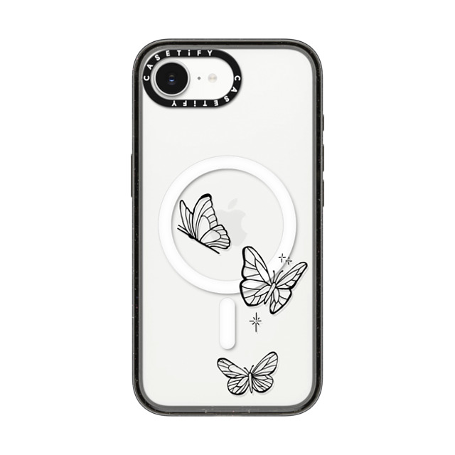 INKED by Dani x CASETiFY iPhone 16e Case Butterfly,Animal Black Impact Case MagSafe Compatible Flying by INKED by Dani Back to School INKED by Dani x CASETiFY iPhone 16e Case Butterfly,Animal Black Impact Case MagSafe Compatible Flying by INKED by Dani Back to School