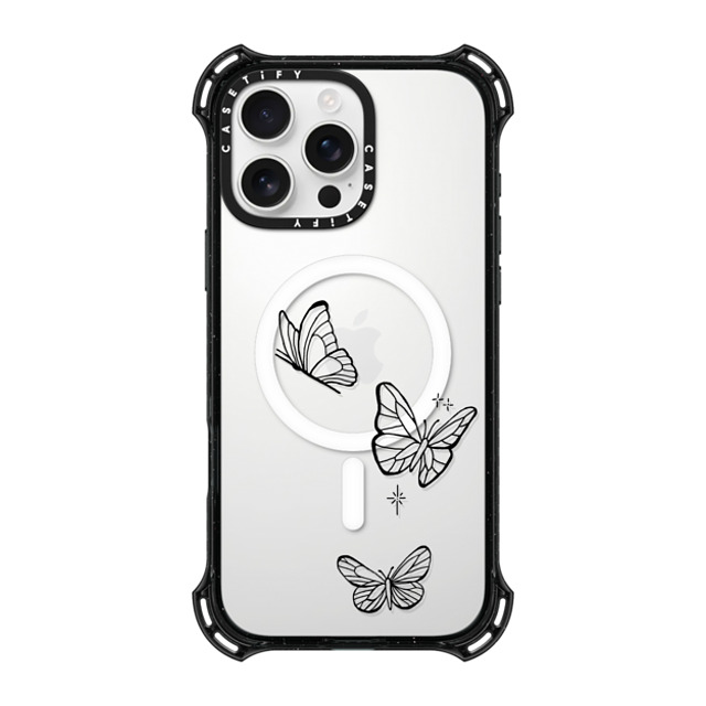 INKED by Dani x CASETiFY iPhone 16 Pro Max ケース ブラック バウンスケース Flying by INKED by Dani