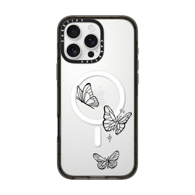 INKED by Dani x CASETiFY iPhone 16 Pro Max ケース ブラック インパクトケース MagSafe対応 Flying by INKED by Dani