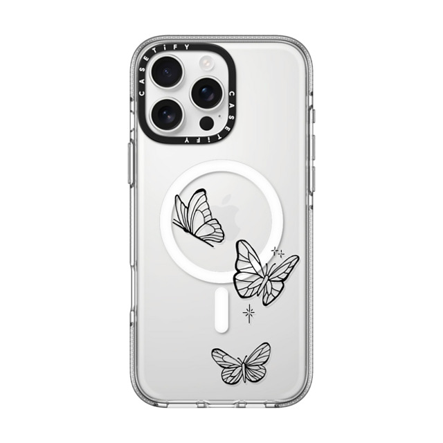 INKED by Dani x CASETiFY iPhone 16 Pro Max ケース クリア クリア ケース MagSafe対応 Flying by INKED by Dani