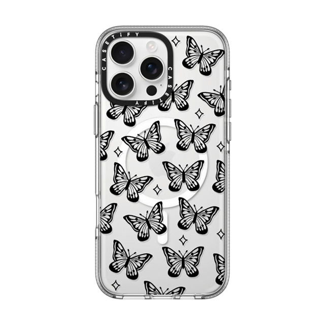 INKED by Dani x CASETiFY iPhone 16 Pro Max ケース クリア クリア ケース MagSafe対応 Butterfly Dreams by INKED by Dani