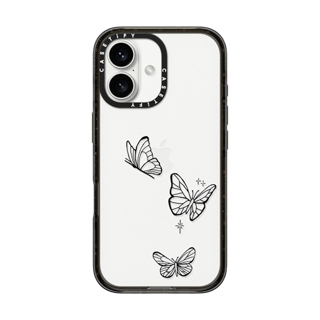 INKED by Dani x CASETiFY iPhone 16 ケース ブラック インパクトケース Flying by INKED by Dani