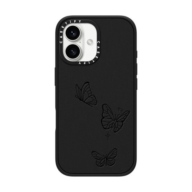 INKED by Dani x CASETiFY iPhone 16 Case Matte Black Impact Case Flying by INKED by Dani INKED by Dani x CASETiFY iPhone 16 Case Matte Black Impact Case Flying by INKED by Dani