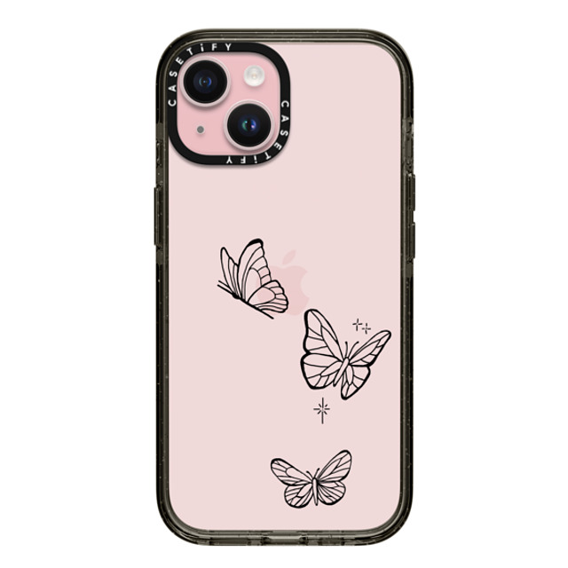 INKED by Dani x CASETiFY iPhone 15 ケース ブラック インパクトケース Flying by INKED by Dani