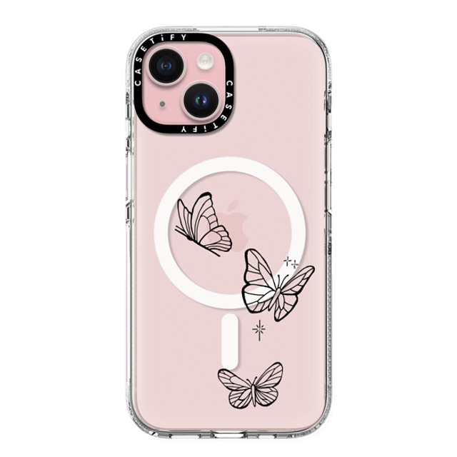 INKED by Dani x CASETiFY iPhone 15 ケース クリア クリア ケース MagSafe対応 Flying by INKED by Dani