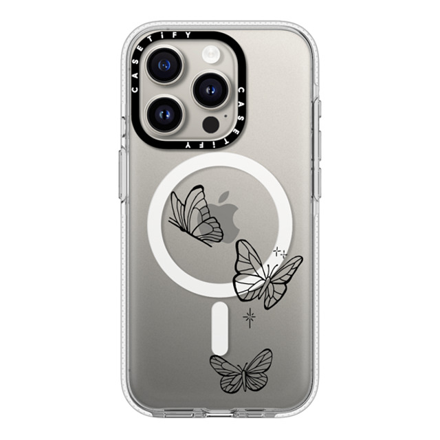 INKED by Dani x CASETiFY iPhone 15 Pro ケース クリア クリア ケース MagSafe対応 Flying by INKED by Dani