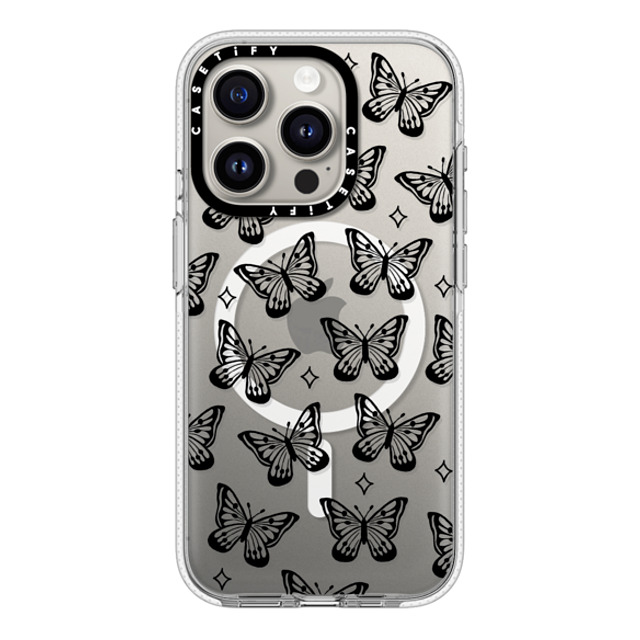 INKED by Dani x CASETiFY iPhone 15 Pro ケース クリア クリア ケース MagSafe対応 Butterfly Dreams by INKED by Dani