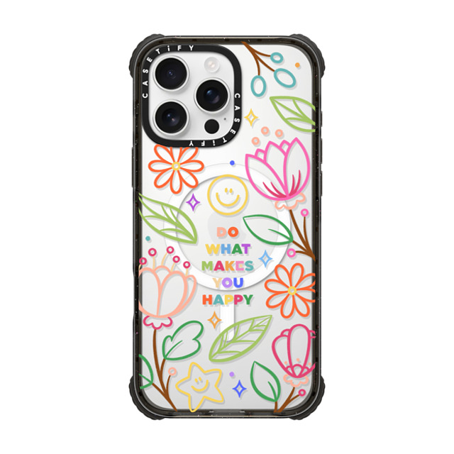 Wink and Wonder x CASETiFY iPhone 16 Pro Max Case Floral,star Black ウルトラ インパクトケース MagSafe 対応 Do What Makes You Happy by Wink & Wonder Back to School Wink and Wonder x CASETiFY iPhone 16 Pro Max Case Floral,star Black ウルトラ インパクトケース MagSafe 対応 Do What Makes You Happy by Wink & Wonder Back to School