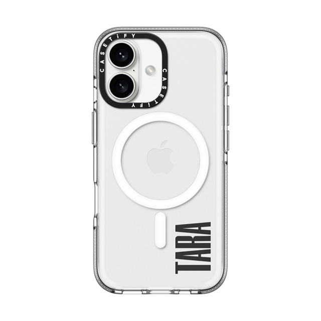 CASETiFY iPhone 16 Case Clear Clear Case MagSafe Compatible Custom Case - TAra CASETiFY iPhone 16 Case Clear Clear Case MagSafe Compatible Custom Case - TAra