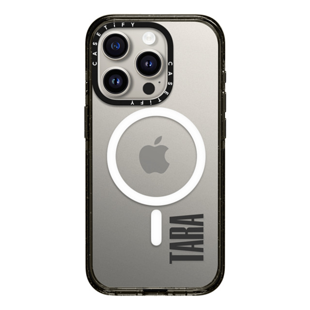 CASETiFY iPhone 15 Pro Case Black Impact Case MagSafe Compatible Custom Case - TAra CASETiFY iPhone 15 Pro Case Black Impact Case MagSafe Compatible Custom Case - TAra