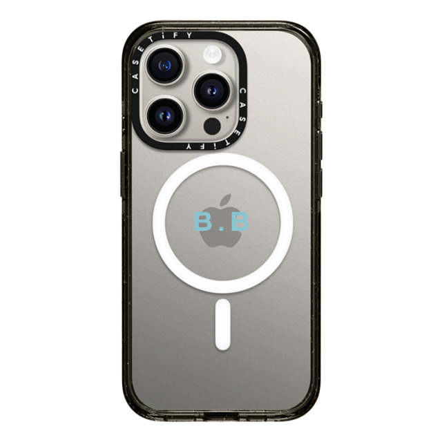 CASETiFY iPhone 15 Pro Case Black Impact Case MagSafe Compatible Custom Case - B. b CASETiFY iPhone 15 Pro Case Black Impact Case MagSafe Compatible Custom Case - B. b
