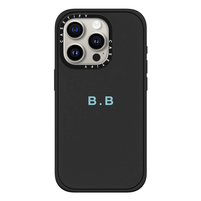 CASETiFY iPhone 15 Pro Case Matte Black Impact Case MagSafe Compatible Custom Case - B. b CASETiFY iPhone 15 Pro Case Matte Black Impact Case MagSafe Compatible Custom Case - B. b