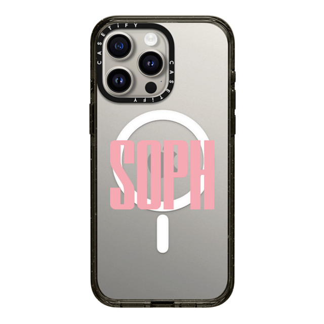 CASETiFY iPhone 15 Pro Max Case Black Impact Case MagSafe Compatible Custom Case - soph CASETiFY iPhone 15 Pro Max Case Black Impact Case MagSafe Compatible Custom Case - soph