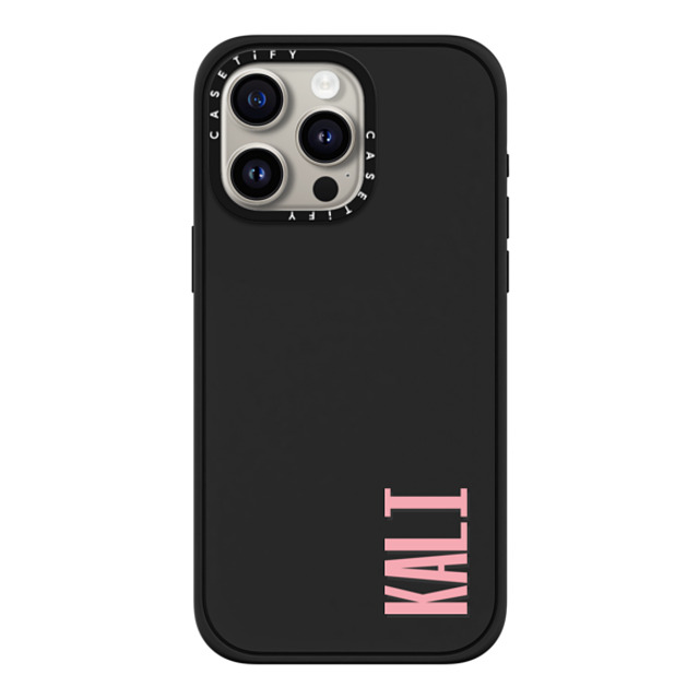 CASETiFY iPhone 15 Pro Max Case Matte Black Impact Case MagSafe Compatible Custom Case - kali CASETiFY iPhone 15 Pro Max Case Matte Black Impact Case MagSafe Compatible Custom Case - kali