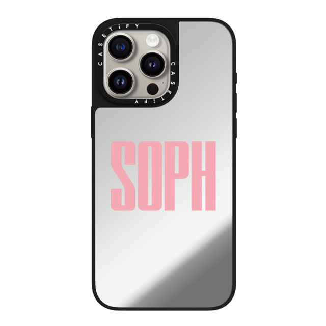 CASETiFY iPhone 15 Pro Max Case Silver on Black ミラーケース MagSafe対応 Custom Case - soph CASETiFY iPhone 15 Pro Max Case Silver on Black ミラーケース MagSafe対応 Custom Case - soph