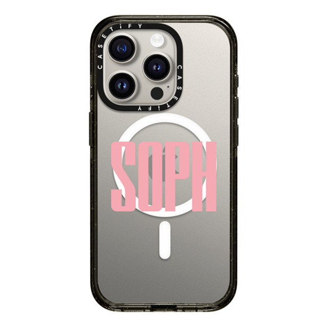 CASETiFY iPhone 15 Pro Case Black Impact Case MagSafe Compatible Custom Case - soph CASETiFY iPhone 15 Pro Case Black Impact Case MagSafe Compatible Custom Case - soph