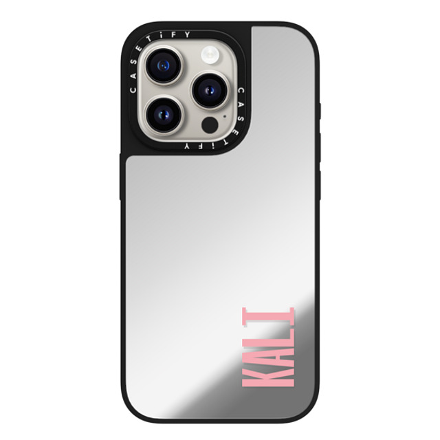 CASETiFY iPhone 15 Pro Case Silver on Black ミラーケース MagSafe対応 Custom Case - kali CASETiFY iPhone 15 Pro Case Silver on Black ミラーケース MagSafe対応 Custom Case - kali