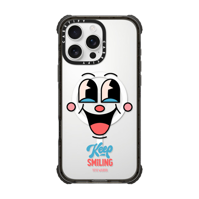 Yeye Weller x CASETiFY iPhone 16 Pro Max Case Black ウルトラ インパクトケース MagSafe 対応 Keep Smiling Father's Day Yeye Weller x CASETiFY iPhone 16 Pro Max Case Black ウルトラ インパクトケース MagSafe 対応 Keep Smiling Father's Day