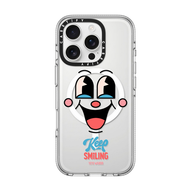 Yeye Weller x CASETiFY iPhone 16 Pro ケース クリア クリア ケース MagSafe対応 Keep Smiling Father's Day Yeye Weller x CASETiFY iPhone 16 Pro ケース クリア クリア ケース MagSafe対応 Keep Smiling Father's Day